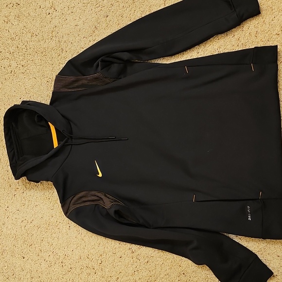 Nike Other - Nike Football Black Hoodie with Gold Swoosh 😃🤩😮